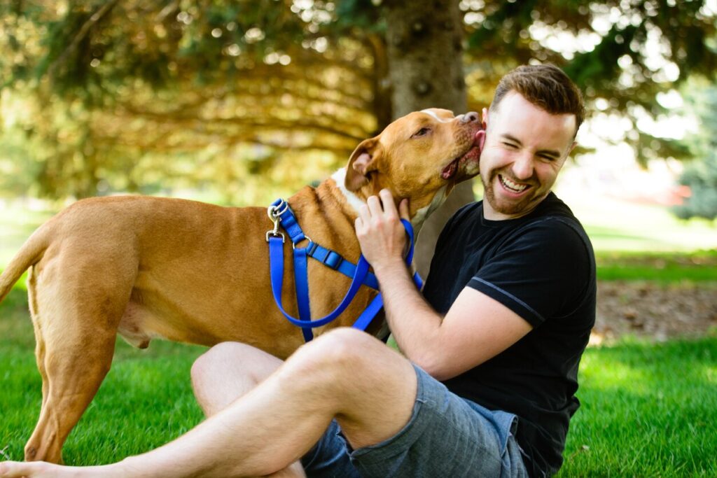dog-licking-owner