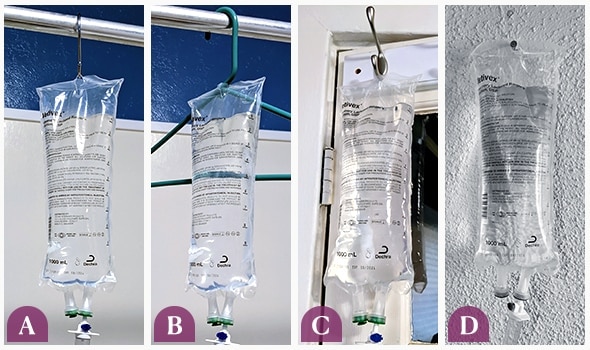 IV bags hanging