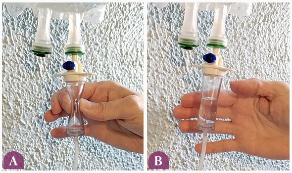 Squeeze the bulb