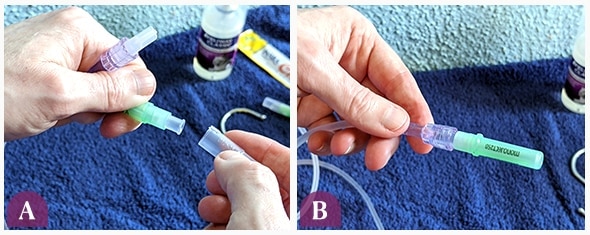 Attaching a new needle