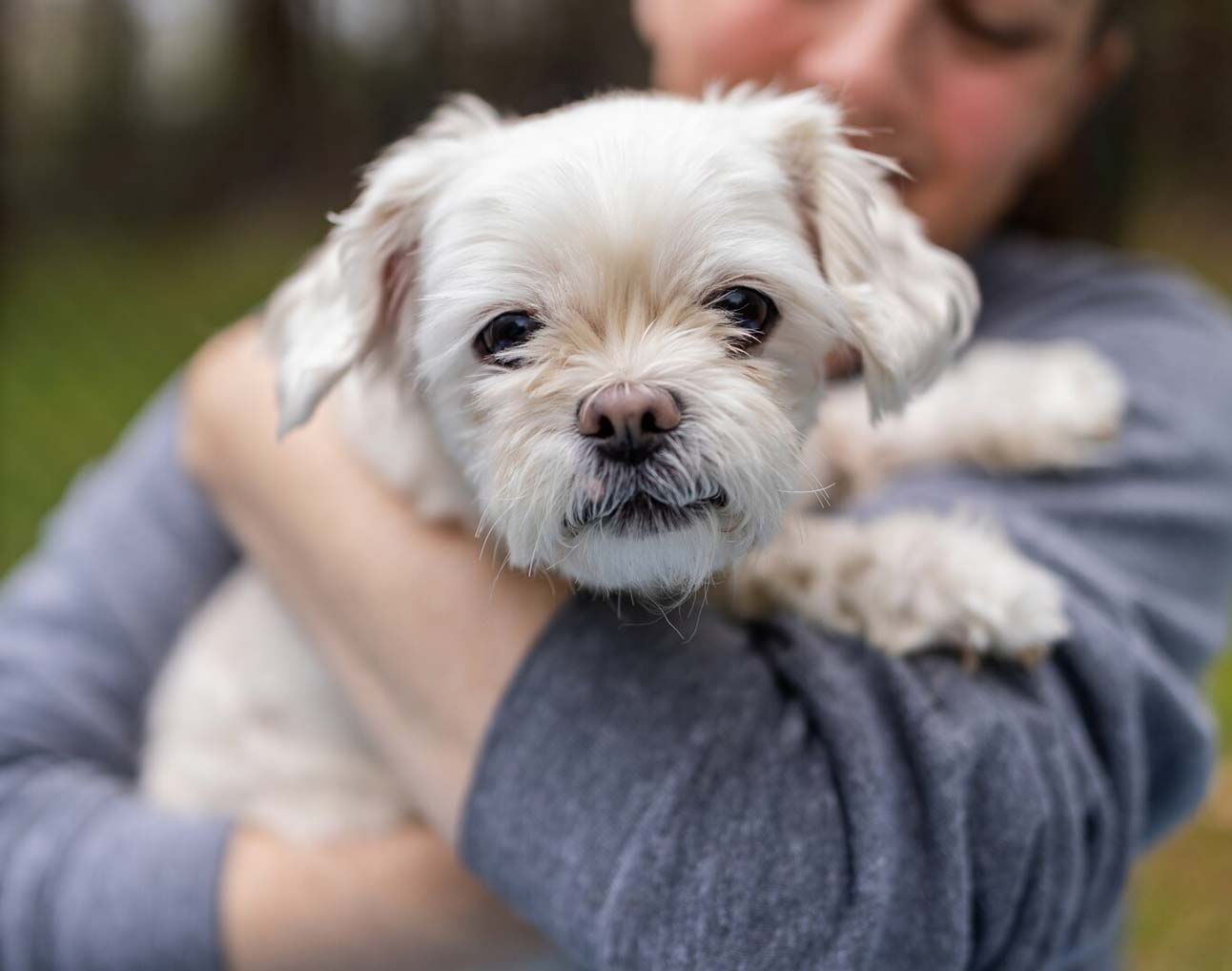 Zoey, a 15-year-old dog seeking adoption